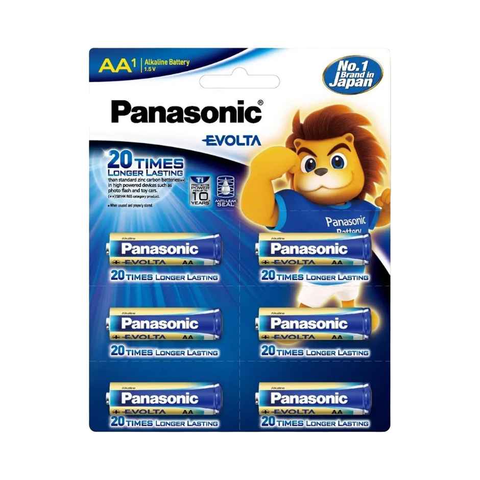 Panasonic Evolta AA Alkaline Battery | Anti-Leak Seal
