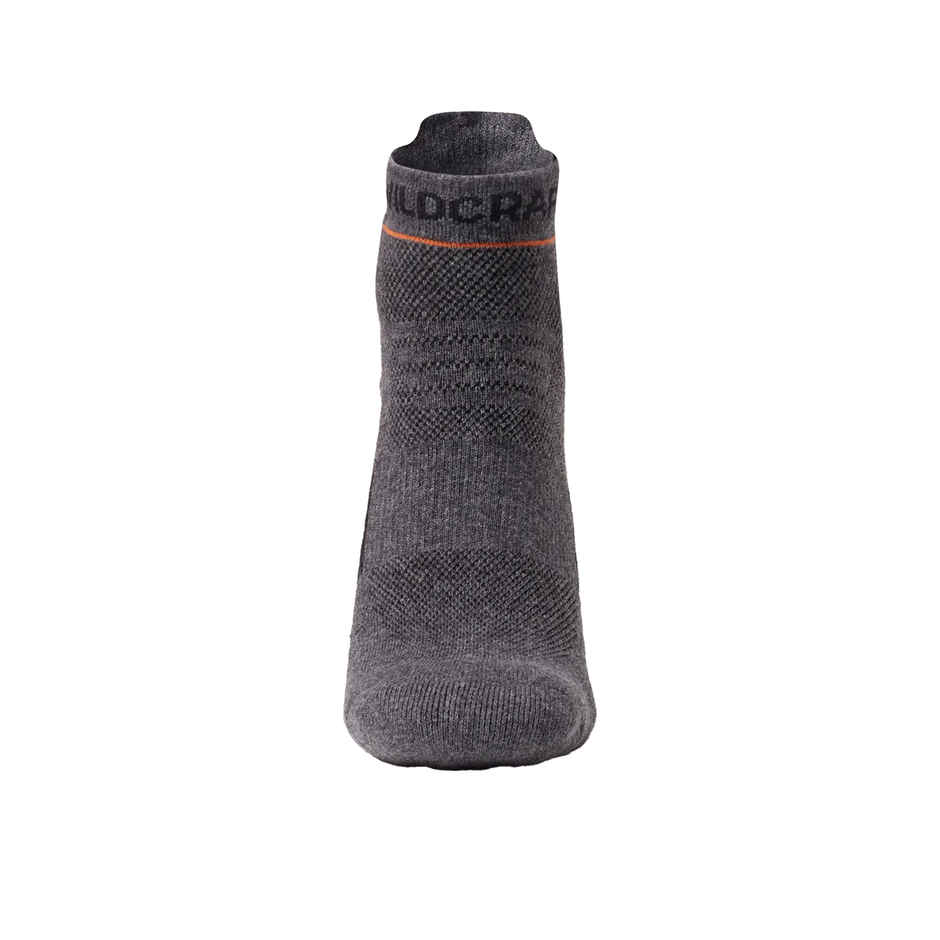 Wildcraft Men's Cotton Low Ankle Socks | Grey - Free Size
