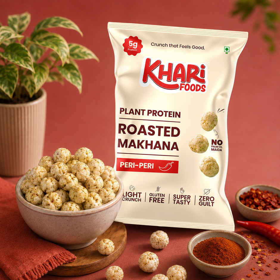 Khari Foods Makhana Pops | Peri Peri Foxnuts | Healthy Snacks