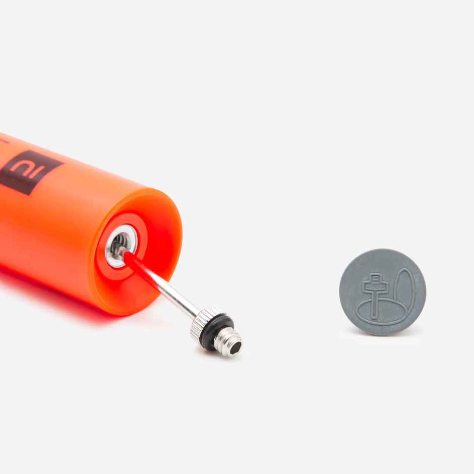 Decathlon Kipsta Single Action Compatible Ball Pump | Orange