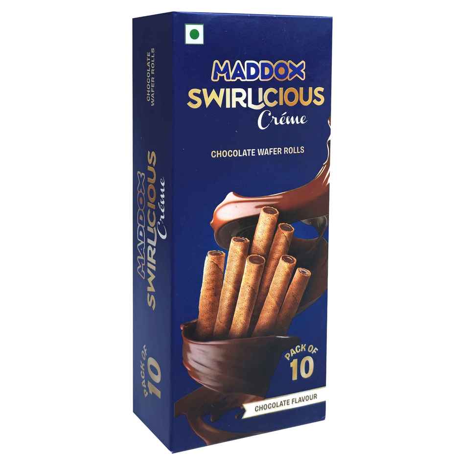 Maddox Swirlicious Chocolate Wafer Rolls
