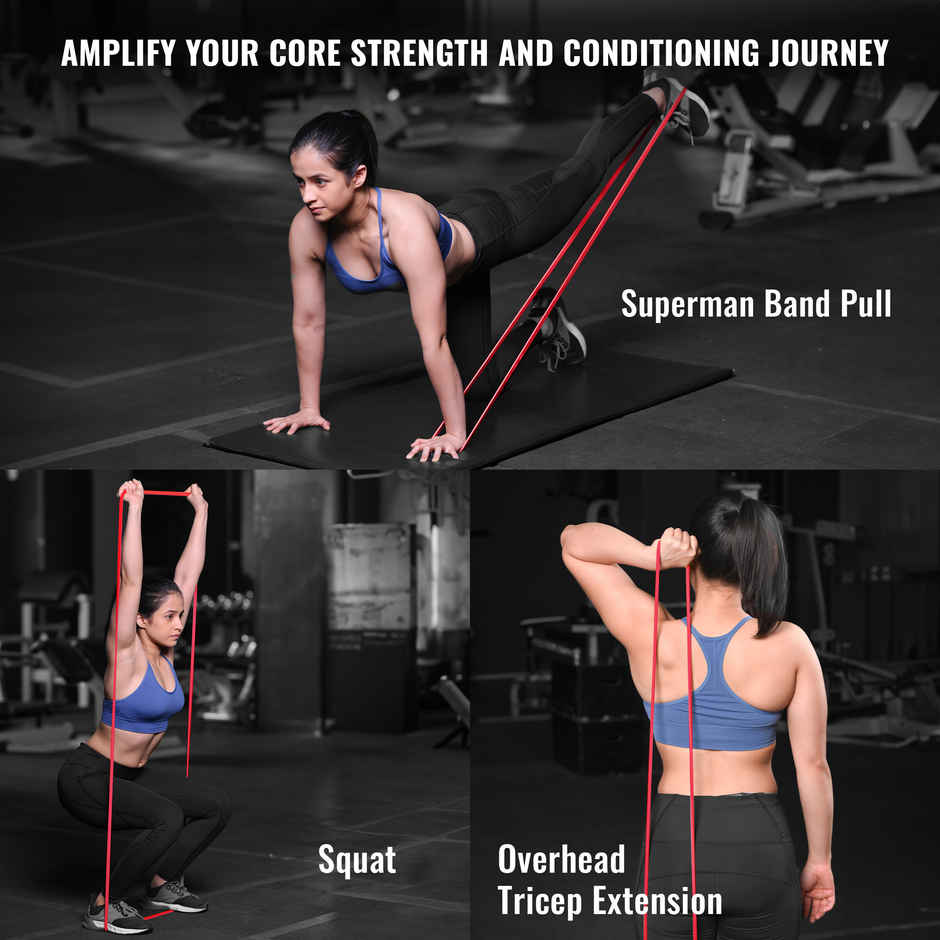 Slovic Heavy Resistance Band (7-15 kg) for Strength Training & Home Workout - Natural Rubber