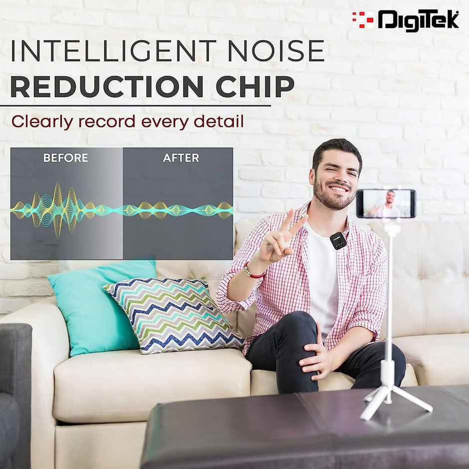 Digitek Dwm 101 Wireless Microphone System With Anc Noise Reduction