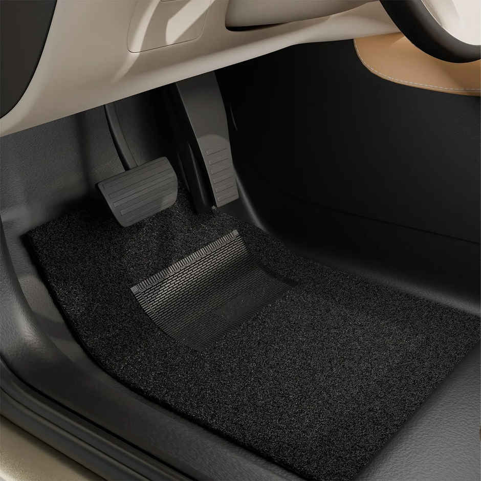 GoMechanic Car Mat 4pcs-Interior Accessory For Car-Standard 12 mm Pvc Universal Car Grass Foot Mats