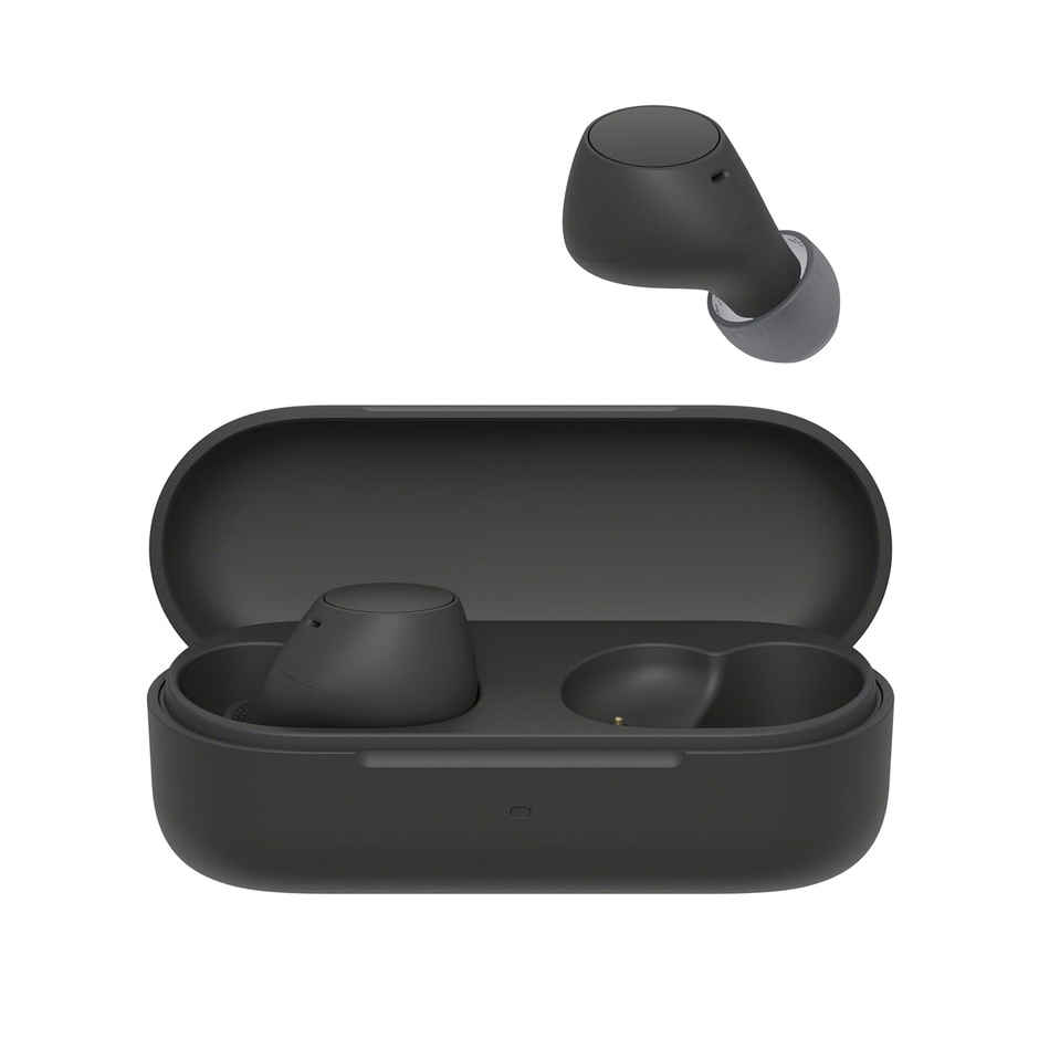 Sony WF-C510 Wireless Bluetooth Earbuds with Mic, TWS, in Ear, Ambient Sound Mode, Small and Comfortable, IPX4, Quick Charge, Multipoint Connectivity, Customized EQ, Up to 22 Hours Battery- Black