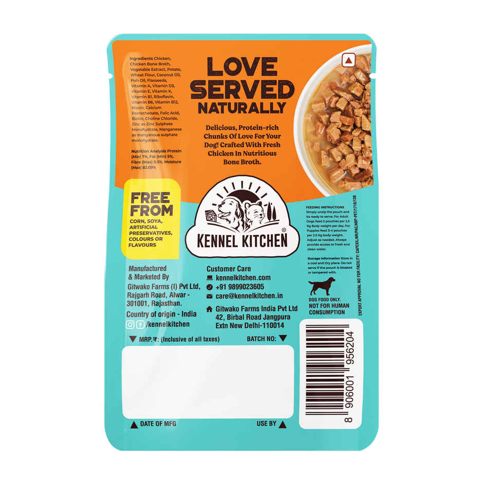 Kennel Kitchen Chicken Chunks in Gravy