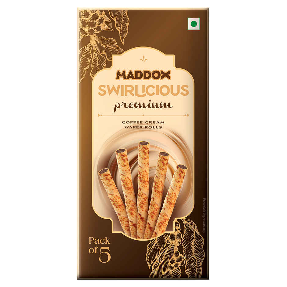 Maddox Swirlicious Premuim Coffee Cream Wafer Roll