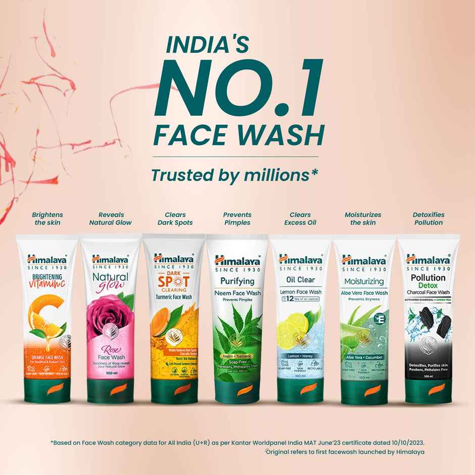 Himalaya Wellness Company Natural Glow Kesar Face Wash