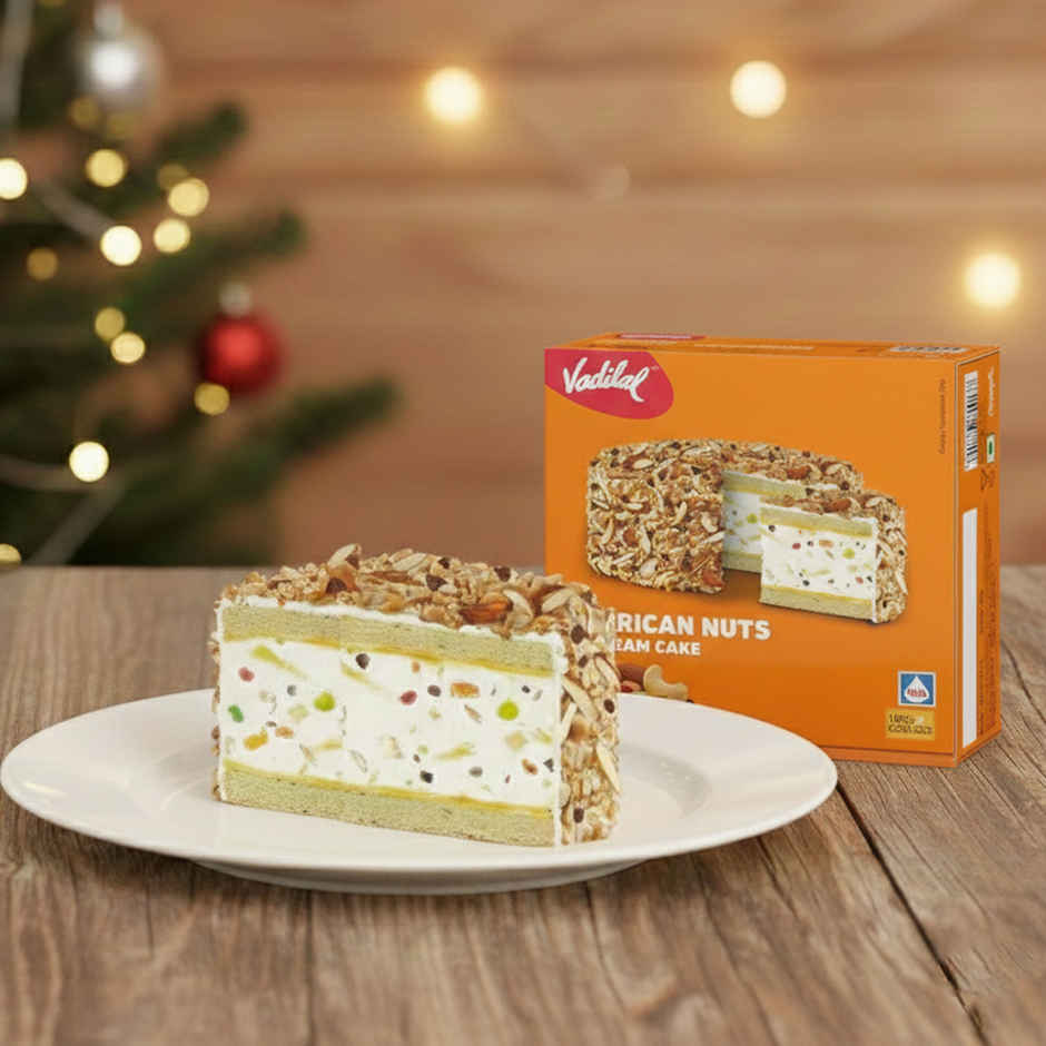Vadilal American Nut Ice Cream Cake | Soft & Creamy