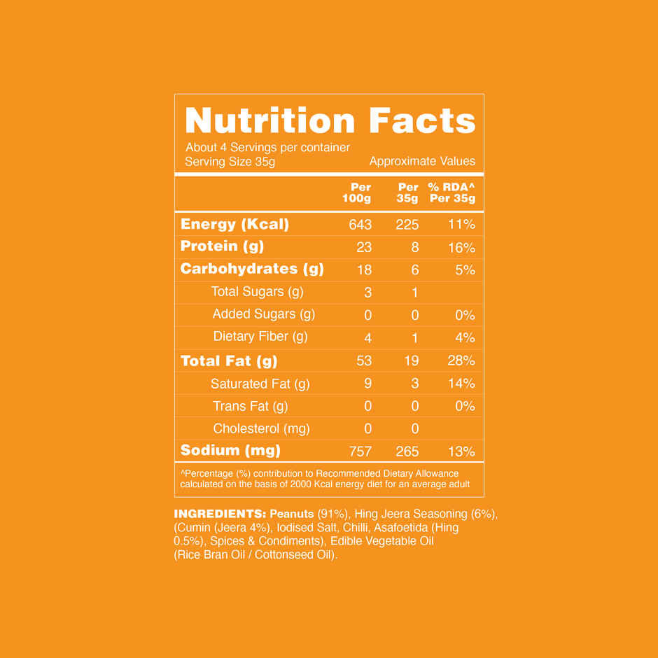 Taali Roasted Peanuts - Hing Jeera, Premium Quality Bharuchi Nuts, Rich in Protein