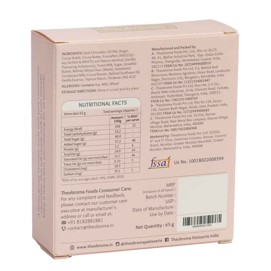 Theobroma Eggless Choco Chip Brownie