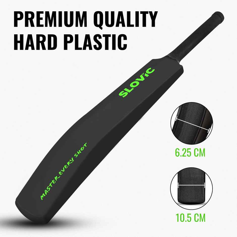 Slovic Tennis Ball Full Size Plastic Cricket Bat for Adults|Ideal for Outdoor Gully Cricket Matches