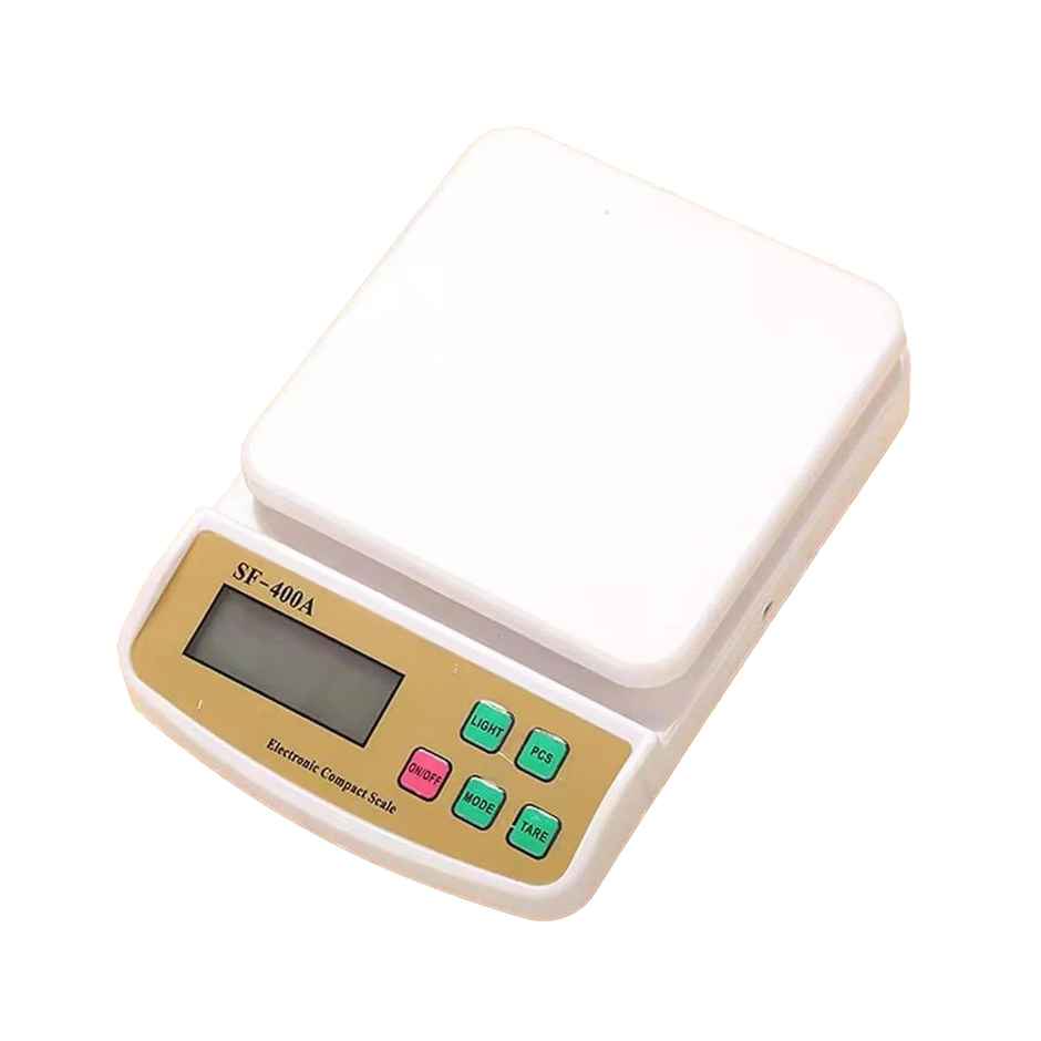 Desidiya Digital Kitchen Scale SF-400A - 10kg Weight Machine with Backlit LCD Display | Kitchen Use