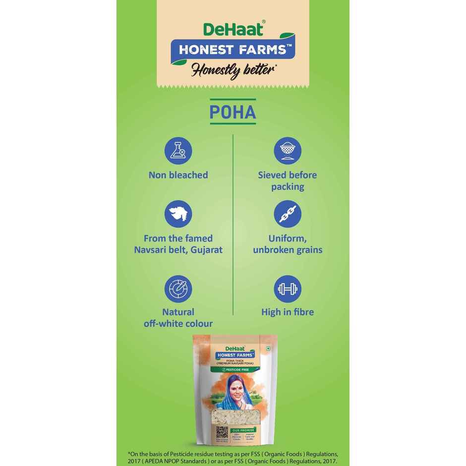 DeHaat HF Pesticide Free Poha | Thick