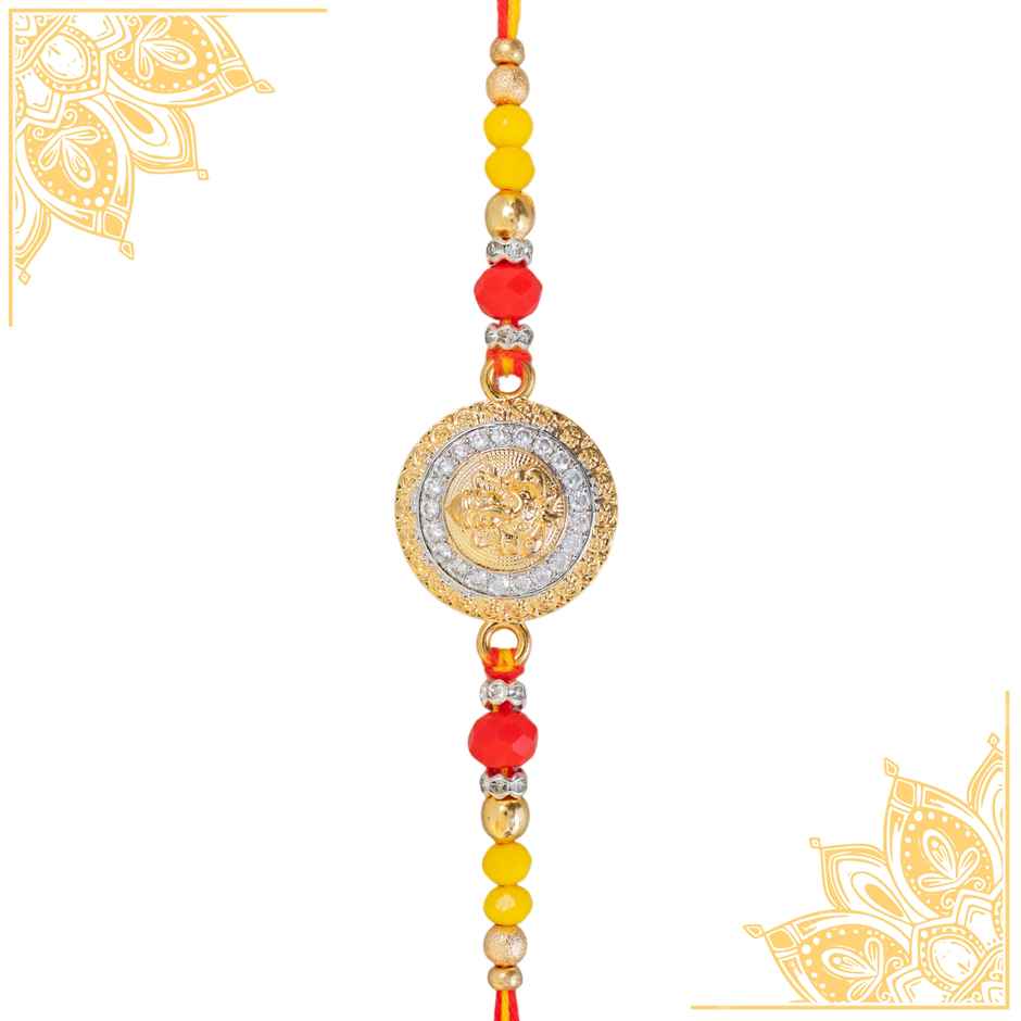 American Diamond Premium A.D. Rakhi (Avyaan Rakhi) Set of 1