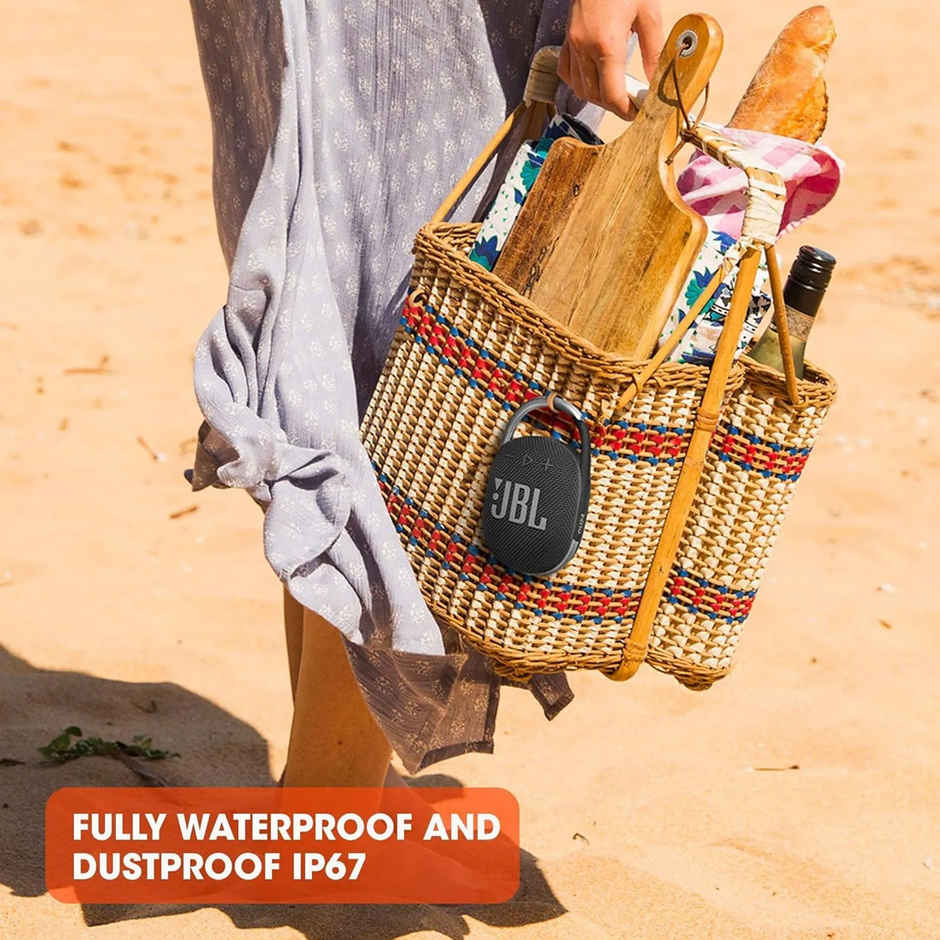 JBL Clip 4, Wireless Ultra Portable Bluetooth Speaker (Without Mic, Blue)