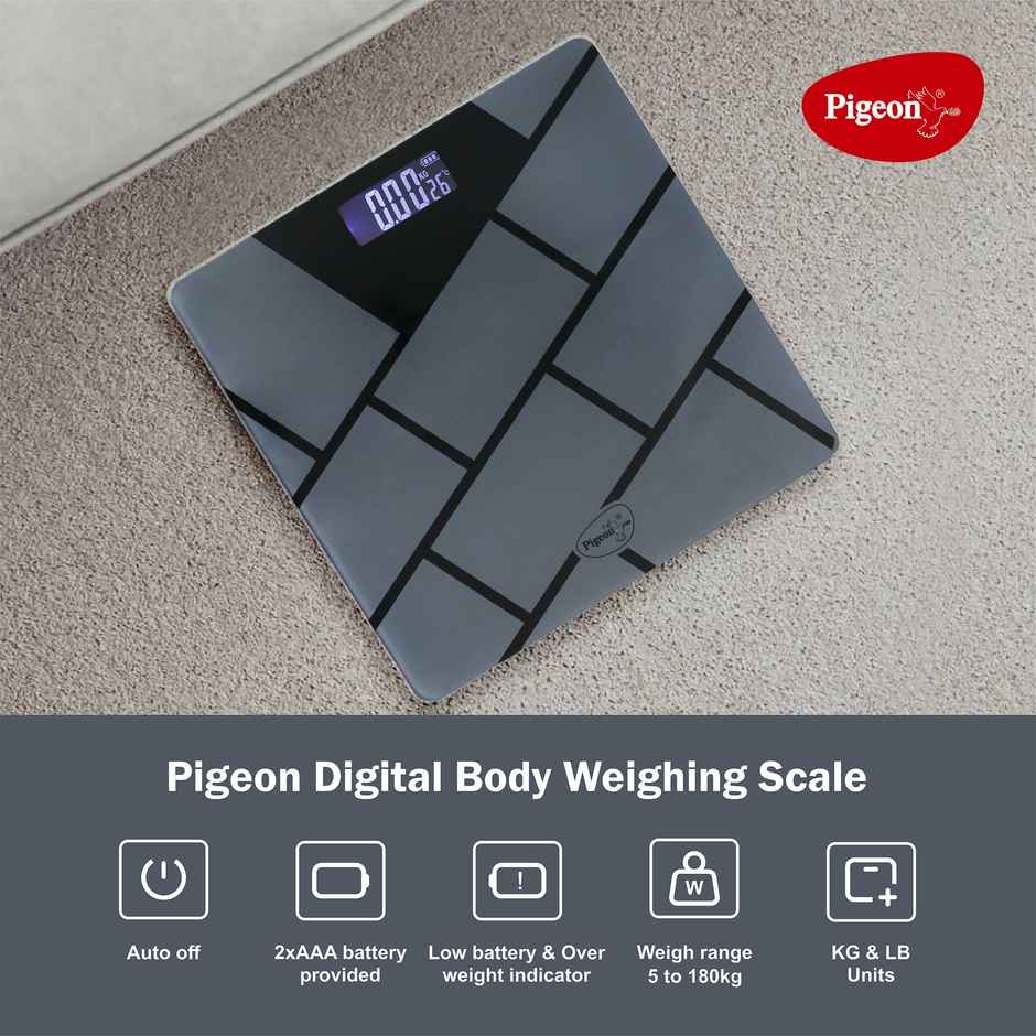 Pigeon by Stovekraft Weighing Scale Iris | Silver