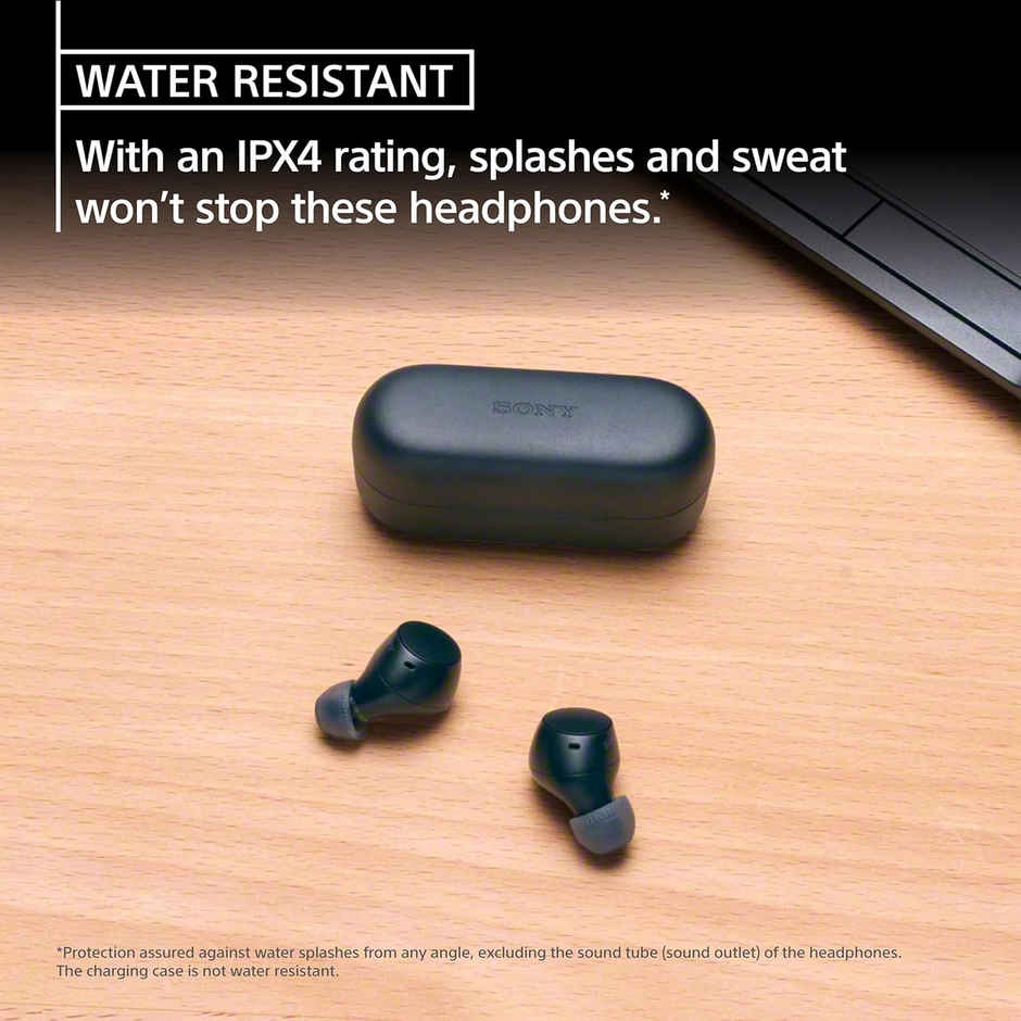 Sony WF-C510 Wireless Bluetooth Earbuds with Mic, TWS, in Ear, Ambient Sound Mode, Small and Comfortable, IPX4, Quick Charge, Multipoint Connectivity, Customized EQ, Up to 22 Hours Battery- Black