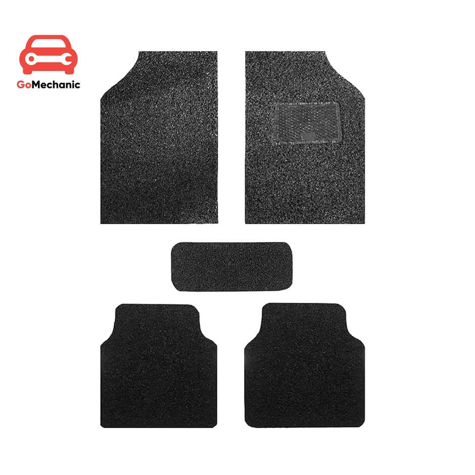 GoMechanic Car Mat 4pcs-Interior Accessory For Car-Standard 12 mm Pvc Universal Car Grass Foot Mats