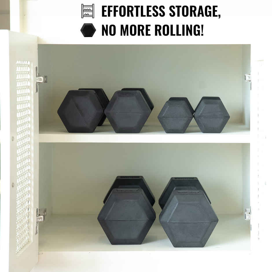 Slovic 3kg PVC Dumbbell Set (3kg x2) for Strength, Weightlifting & Home Gym - Non-Slip Coated Handle