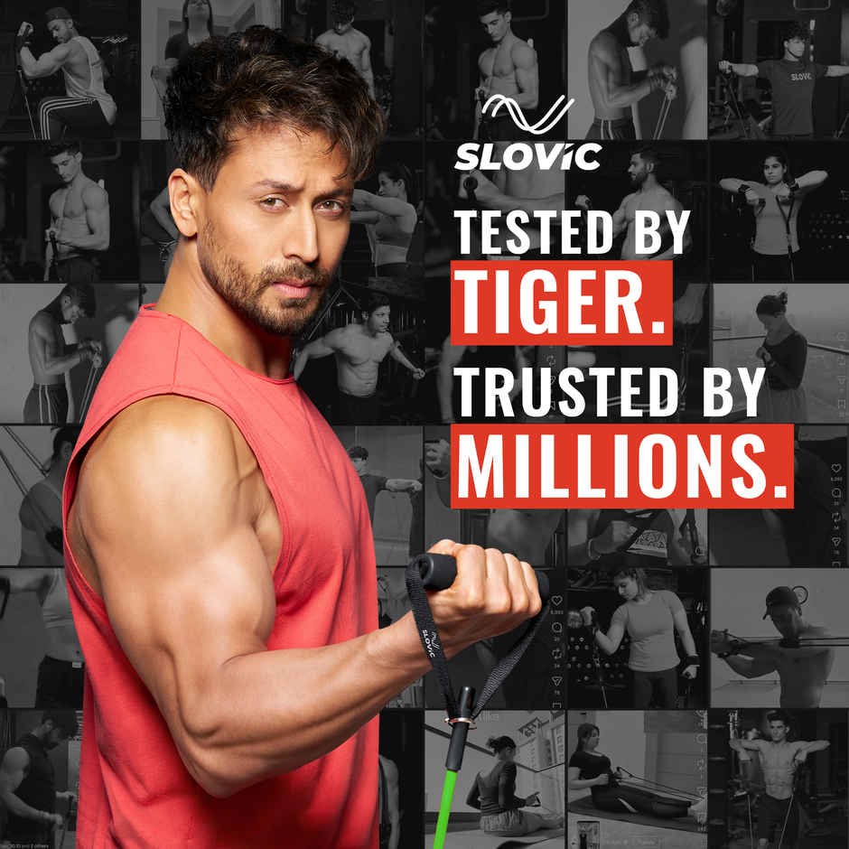 Slovic 30 kg - Green 20 kg + Blue 10kg Tube Resistance Band for Full Body Workout & Exercise