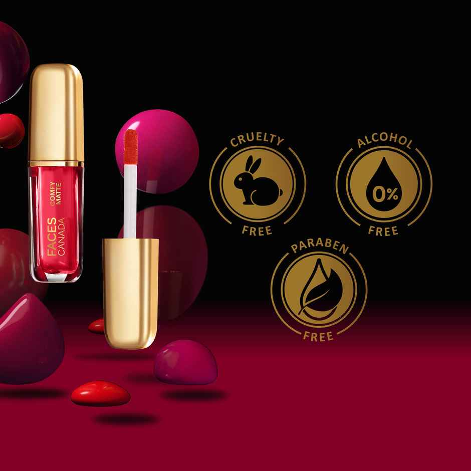 Faces Canada Comfy Liquid Lipstick - Fixed It For You | Alcohol Free