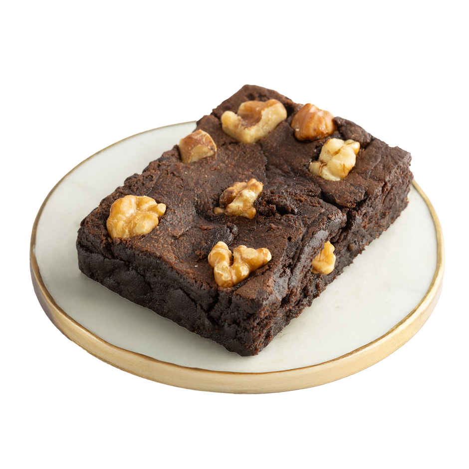 Theobroma Eggless Walnut Brownie