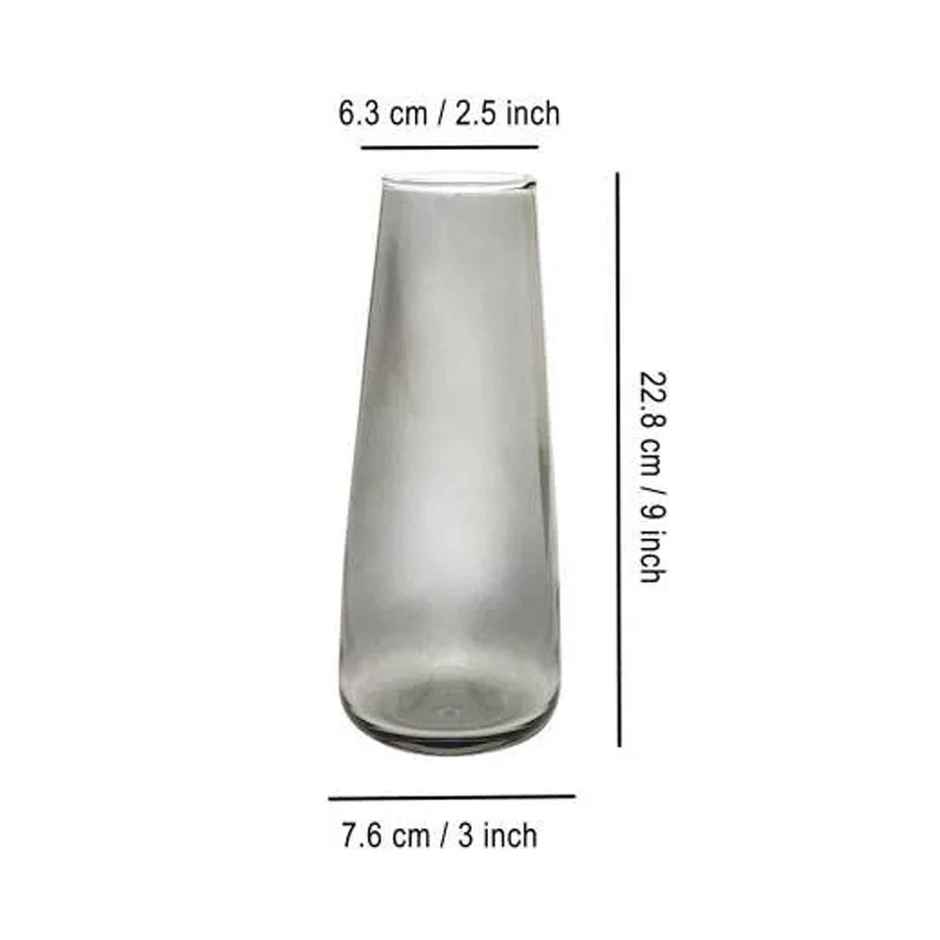 Tied Ribbons Decorative Glass Vase Without Flowers