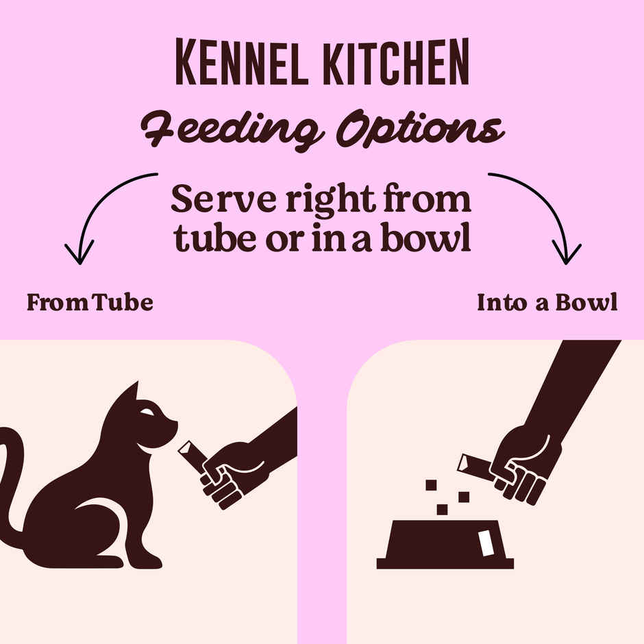 Kennel Kitchen Creameroo Cat Treats | 4 Pcs | Chicken With Mackerel Flavour