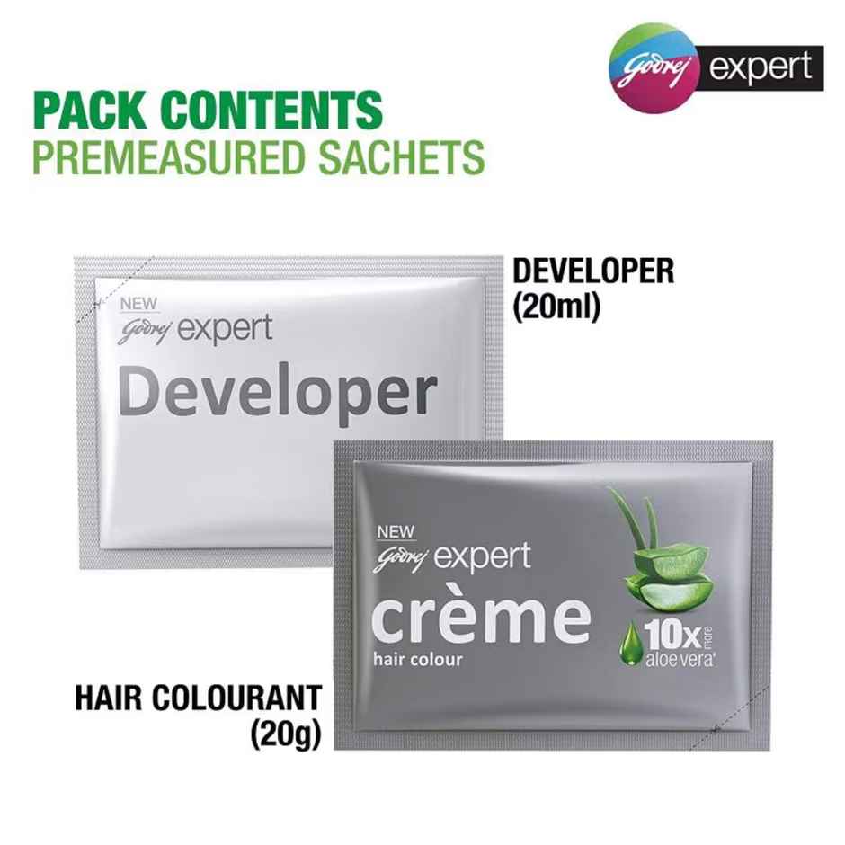 Godrej Expert Creme Hair Colour Natural Black (Pack of 4)