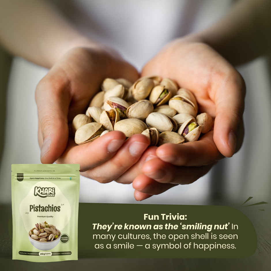 Khari Foods Premium California Pistachios | Roasted & Salted Dry Fruits