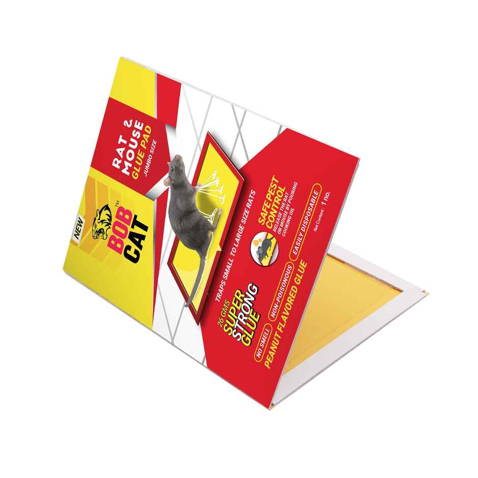 JUMBO SIZE BOB CAT RAT GLUE TRAP STRONG- PACK OF 2 -MEDIUM SIZE