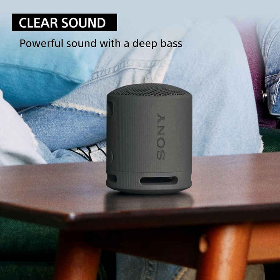 Sony SRS-XB100 Wireless Bluetooth Portable Super-Compact Speaker | Hands-Free Calling | Black