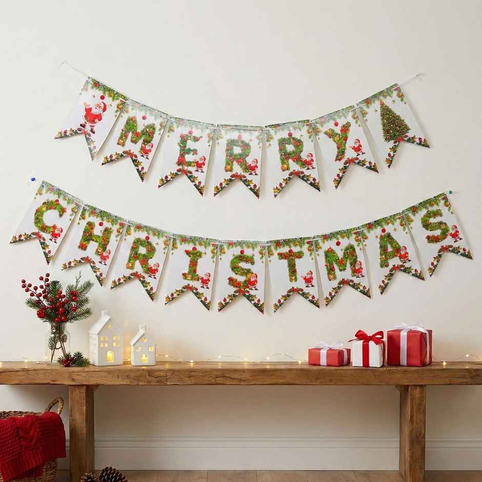 Merry Christmas Banner | Party Decoration | Picfest