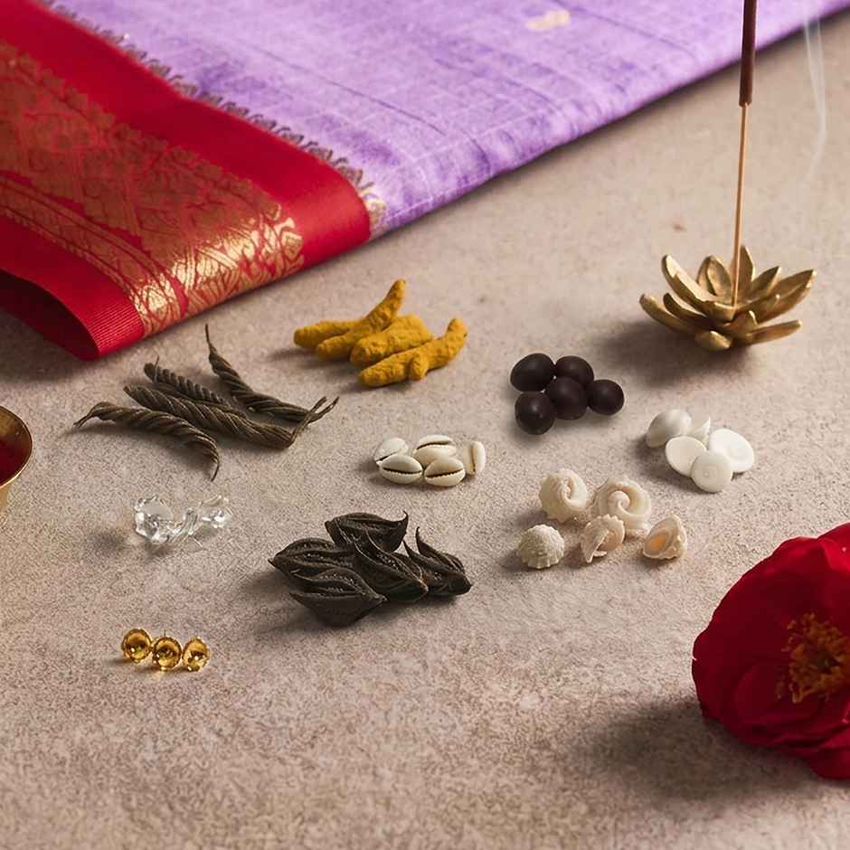 Varamahalakshmi Pooja Kit | 9 Items | Pooja Samagri | Svasti
