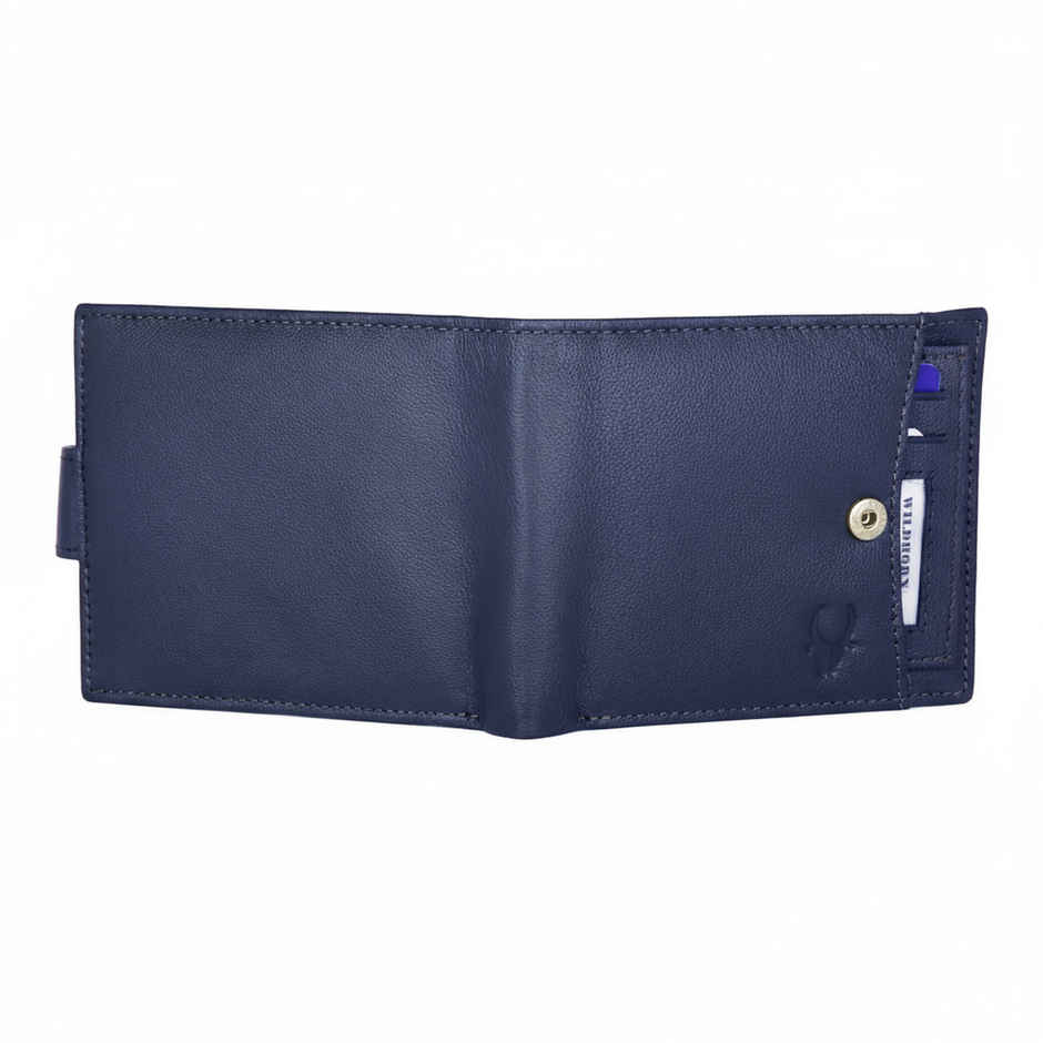 Wildhorn Men's Genuine Leather Bi-fold Wallet | Blue