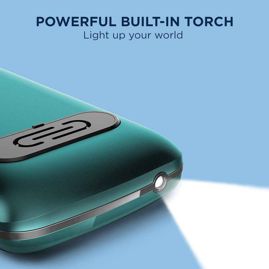 Motorola All-New A200 Dual Sim keypad Phone with Voice Feature | Teal Blue