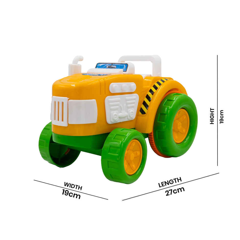 Toybharat Farm Tractor | Multicolour | Travel Toys | Birthday Gift | Friction Toy | Assorted