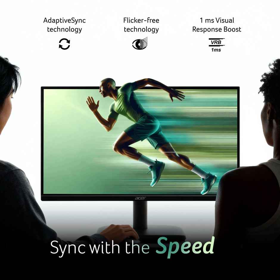 Acer EK220Q J0 21.5 Inch Full HD VA Monitor 120Hz 1ms VRB AdaptiveSync Eye Care Black