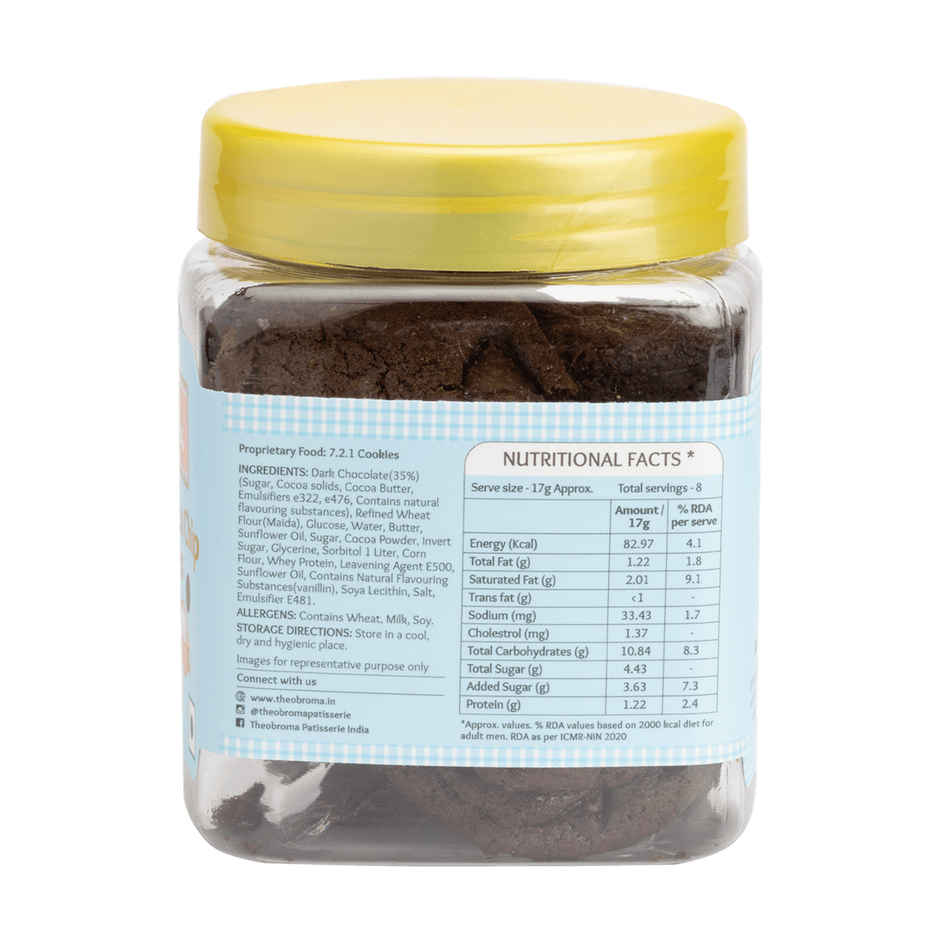 Theobroma Double Choco Chip Cookies | Soft Baked | No Plam Oil | No Preservatives