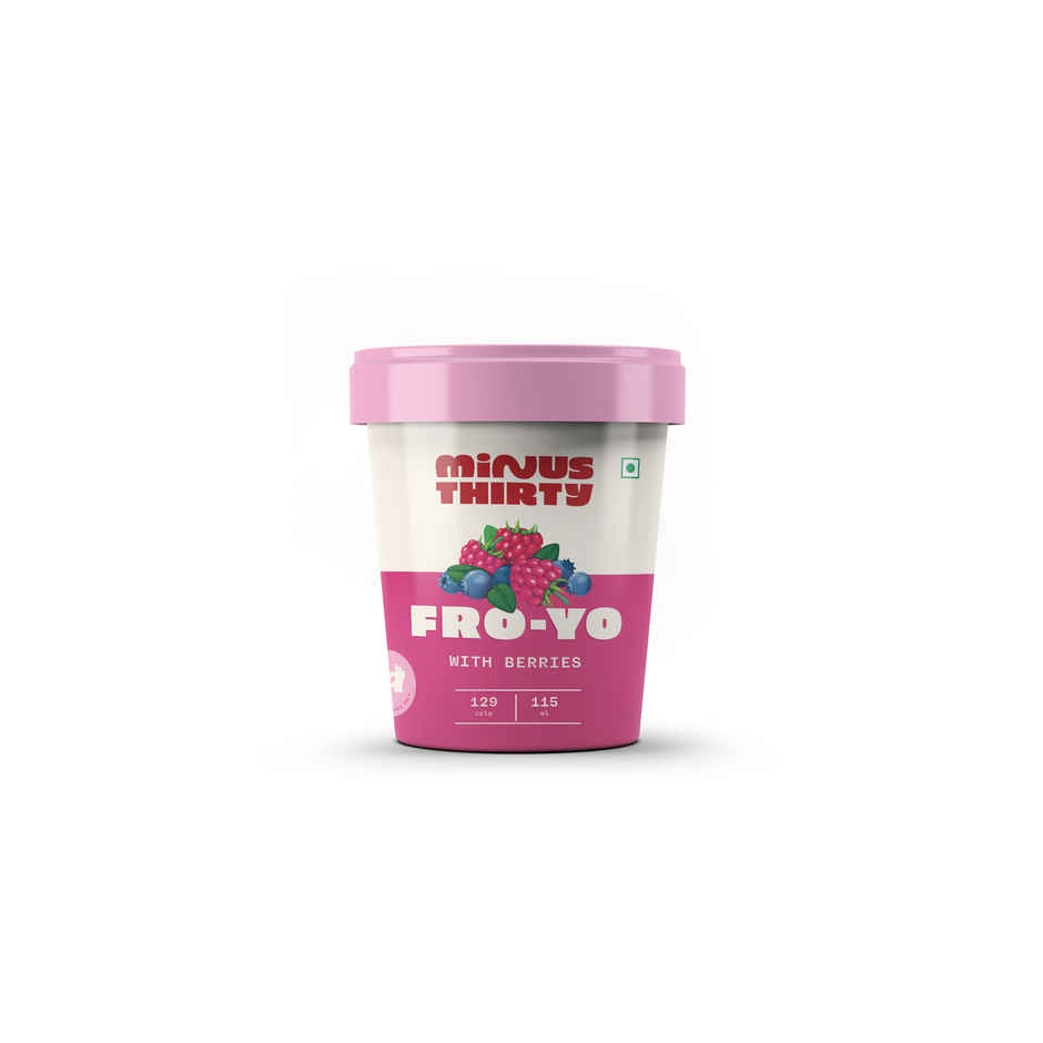MINUS THIRTY Froyo Sweetened with Berries Ice Cream Cup