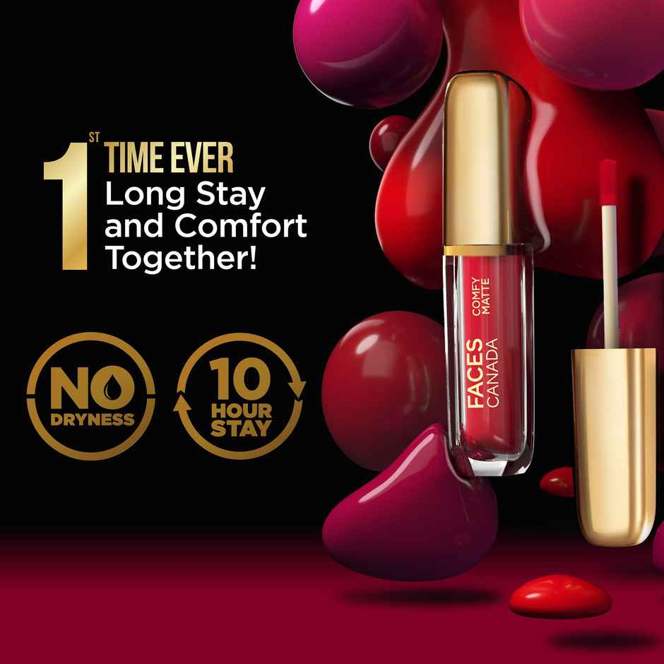 Faces Canada Comfy Liquid Lipstick - Fixed It For You | Alcohol Free