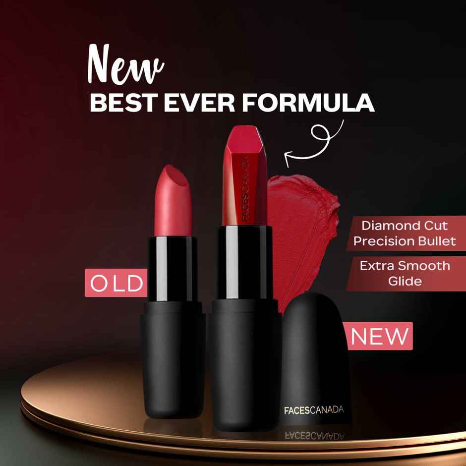 Faces Canada Weightless Matte Finish Lipstick - Wine Rouge 30 | Highly Pigmented