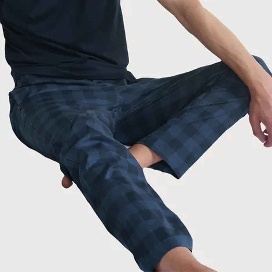 Damensch Men's Cotton Tapered Fit Pyjama| Navy | S