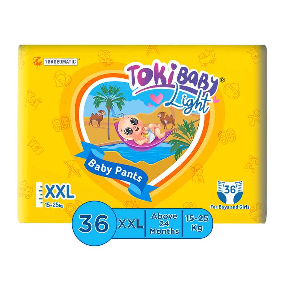 TokiBaby Light Ultra Thin Pull Up Pant Style Diaper | 2XL | 36 pcs