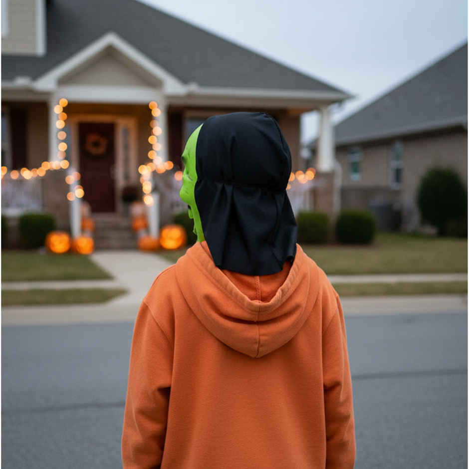 Dark Green Colorful Mask | Halloween Special | Mad Over Print