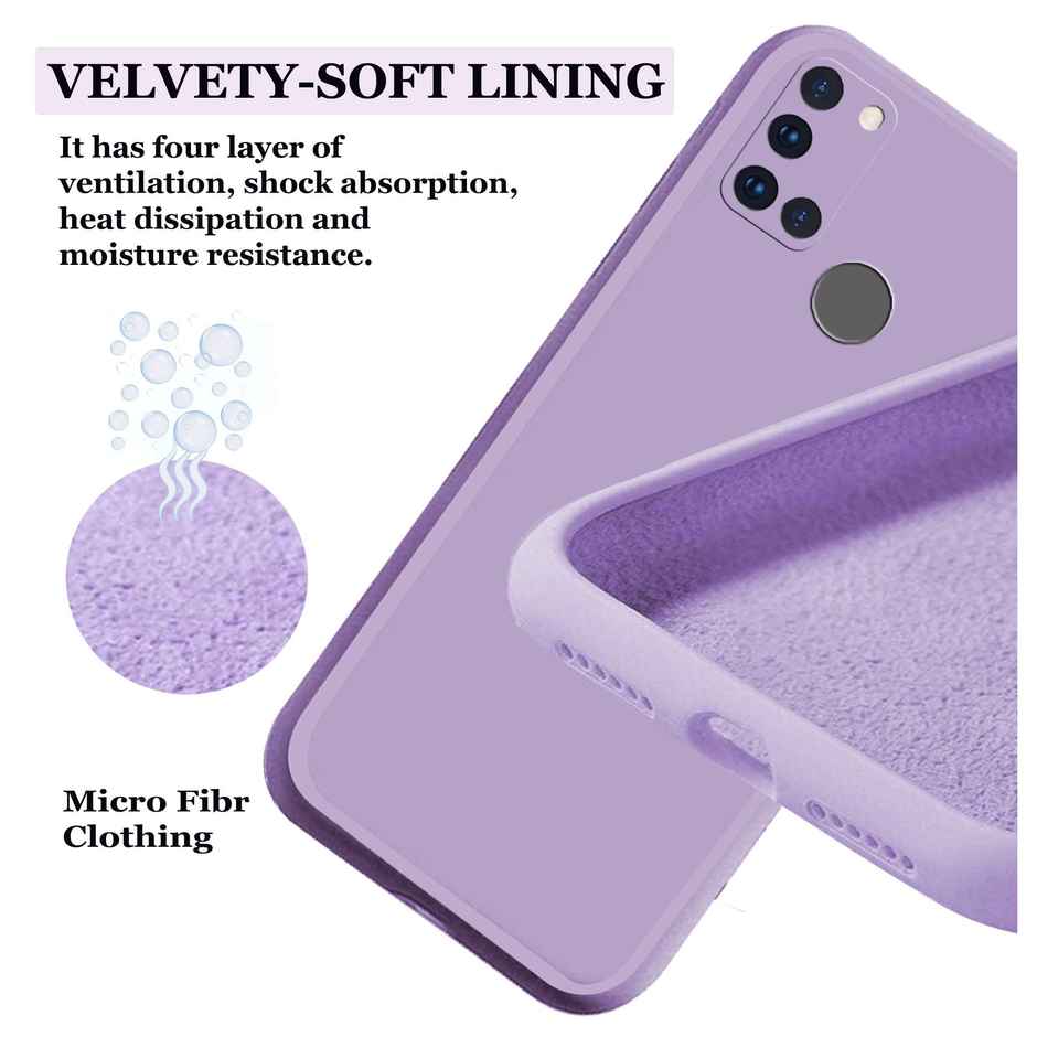 Artistque Case For Realme 7I Back Cover - Plain Liquid Silicone Cover