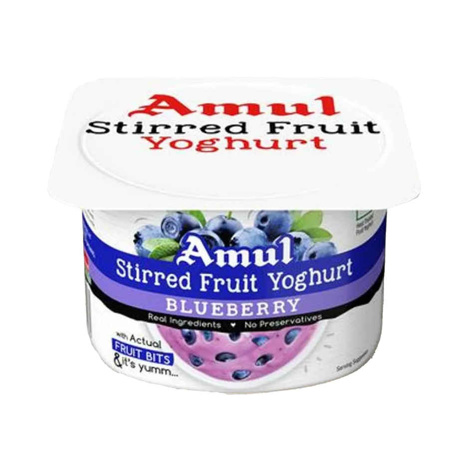 Amul Stirred Fruit Yoghurt- Blueberry