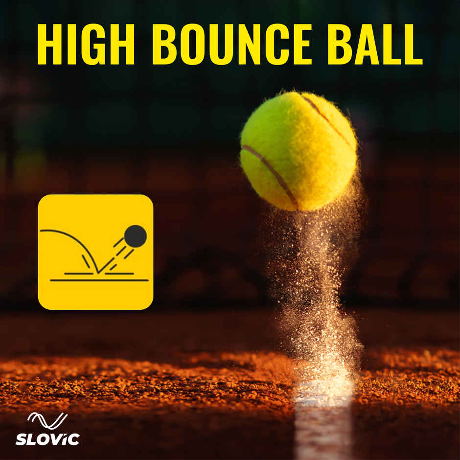 Slovic Tennis Ball for Gully Match Practice & Outdoor Play