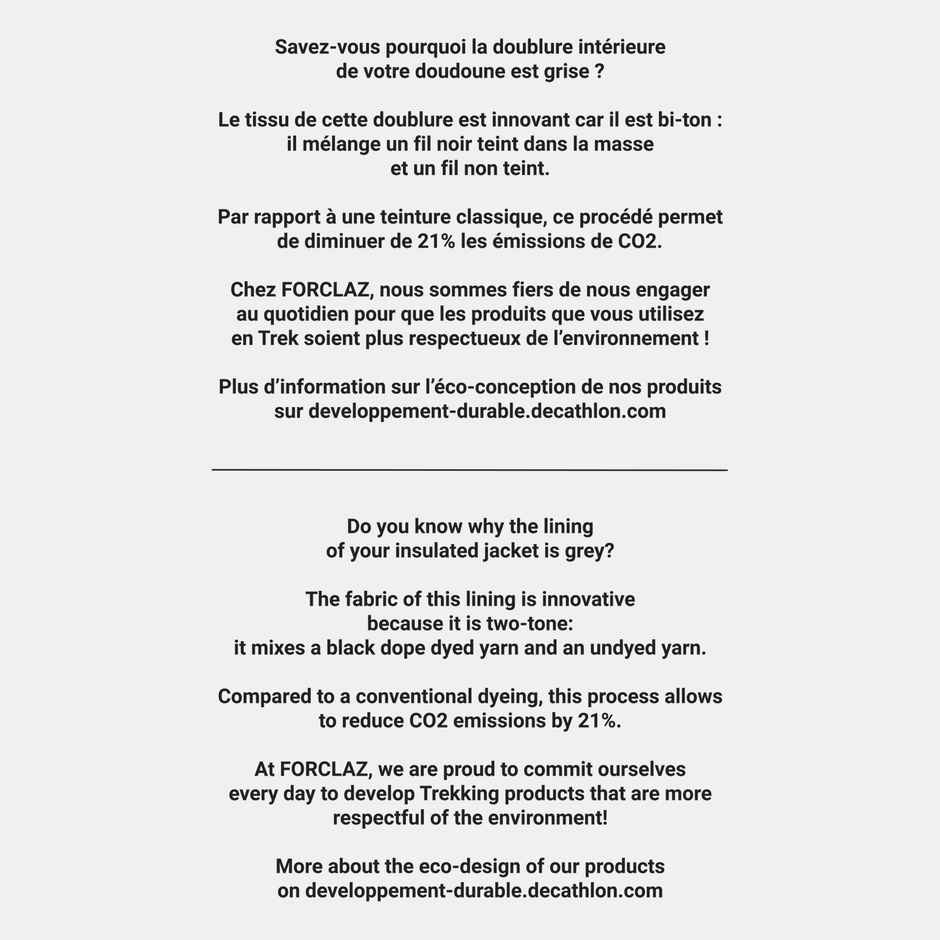 Decathlon | Forclaz Men's Puffer Jacket For Trekking - Black - XL